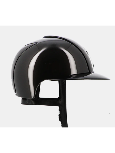 Casque Cromo 2.0 shine noir visière polo diamond - Kep Italia