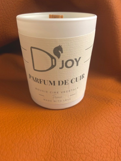 Bougie Mini Parfum de Cuir (75g) - D'Joy