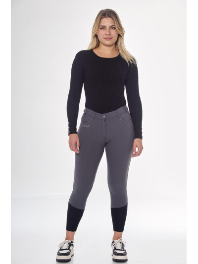 Jaipur Pantalon polaire équitation fix system grip Femme Winter 23 - Harcour