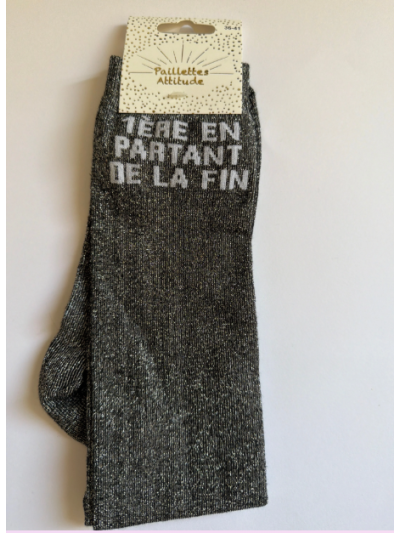 Chaussettes 1ere en partant de la fin - Paillettes Attitude