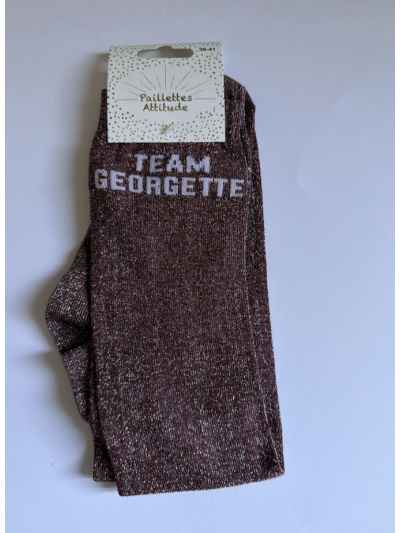 Chaussettes Team Georgette - Paillettes Attitude
