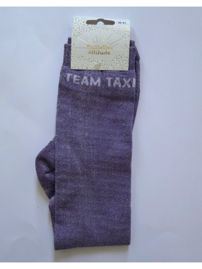 Chaussettes Team taxi - Paillettes Attitude