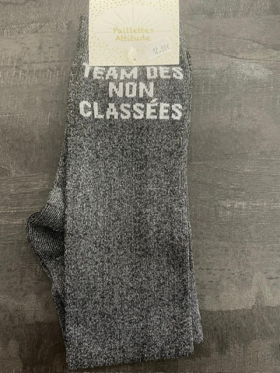 Chaussettes Team des non classées - Paillettes Attitude