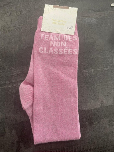 Chaussettes Team des non classées - Paillettes Attitude