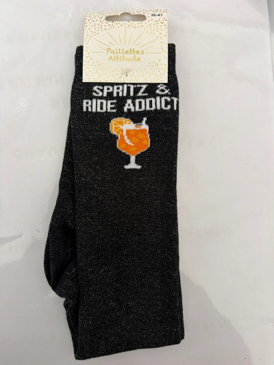 Chaussettes spritz & Ride addict - Paillettes Attitude